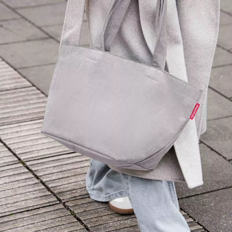 reisenthel shopper M pirkinių krepšys iš poliesterio, virvelių pilkos spalvos, 15L ZS7084
