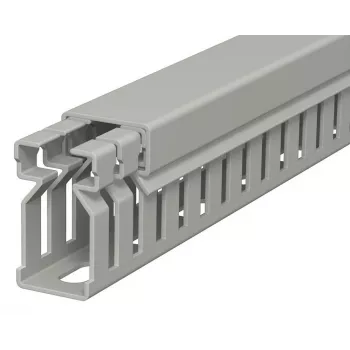 OBO BETTERMANN 6178003 PVC kabelių kanalas 2000x15x30 mm, pilkas, su plyšiais