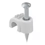 OBO Bettermann Iso-Nagel-Clip 5,0 mm izoliuotas vinių spaustukas, šviesiai pilkas, 100 vnt. 2227339