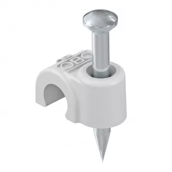 OBO BETTERMANN 2020 50 LGR Iso-Nagel-Clip 20mm L50 PP šviesiai pilkas RAL7035 2228416