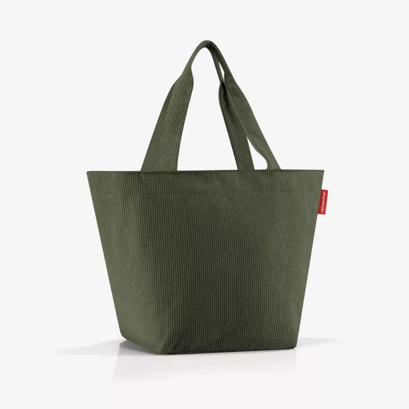 reisenthel Shopper M cord dark matcha pirkinių krepšys ZS5057 – 15 litrų talpa