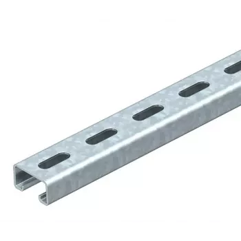 OBO Bettermann montavimo profilis C formos 41x21 mm, perforuotas, 2000 mm, karštai cinkuotas plienas, plyšio plotis 22 mm 1122933
