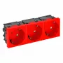 OBO BETTERMANN Connect 45 STD-D3SC SRO3 3 vietų Schuko lizdas, 33° kampu, juodas 6120509