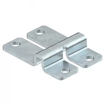OBO WB GR FT tvirtinimo elementas tinklinėms kabelių lovelėms prie sienos ir grindų, varžtinis/kniedijamas, karštai cinkuotas plienas 6017160