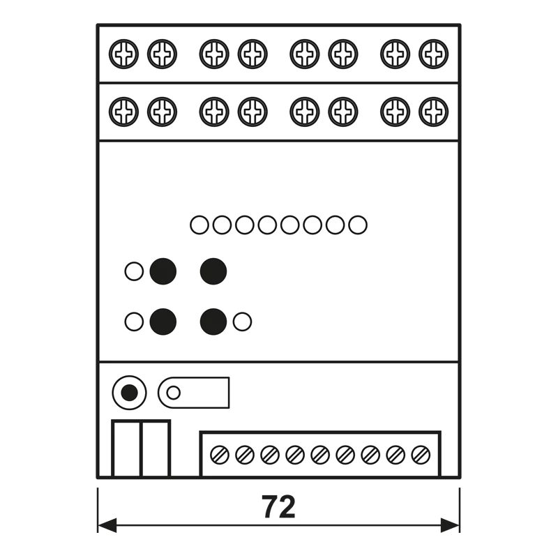 JUNG 2570M1SR KNX IP Multistation, DIN bėgelio, 4 TE, Secure