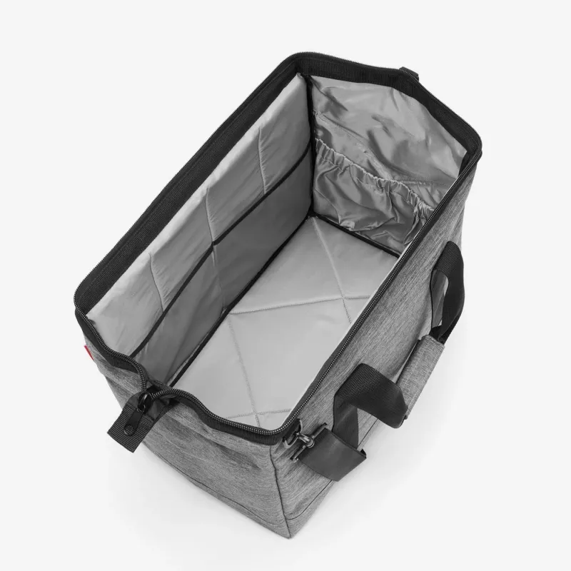 Reisenthel Allrounder L universali gydytojo kuprinė su užtrauktuku, pilkos spalvos monochromatinis poliesteris (MT7052)