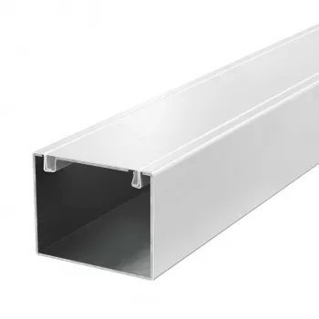 OBO BETTERMANN PLM D 0810 RW priešgaisrinis kabelių kanalas 80x100x2000 mm, cinkuotas plienas, baltas 7218010