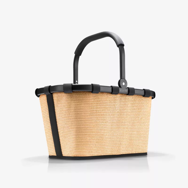 Reisenthel Carrybag Frame Raffia Black pirkinių krepšys 22L BK 7079