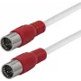 Maxtrack SAT sujungimo kabelis F-plug į F-plug 3 m baltas (FQMS3,0L)