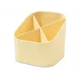 HAN X-LOOP rašiklių laikiklis pastelinės geltonos spalvos plastikinis 4 skyriai 111 x 111 x 105 mm 17238-815D