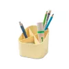 HAN X-LOOP rašiklių laikiklis pastelinės geltonos spalvos plastikinis 4 skyriai 111 x 111 x 105 mm 17238-815D