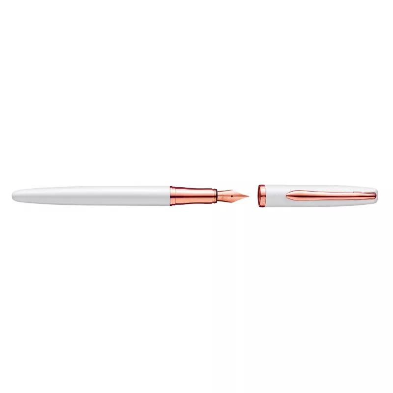 Pelikan Jazz Noble Elegance White rašymo rinkinys (plunksnakotis ir tušinukas, vidutinis plunksnos dydis) 400197471