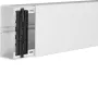 HAGER TEH FB6013009016 kabelių kanalų sistema su įrenginių / pertvarų montavimo galimybe, PVC, grynai balta, 60x130x2000 mm
