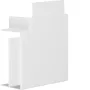 HAGER plokščiasis kampas be halogenų PVC 60x110mm traffic white RAL 9016 LF/FB kanalų sistemai LF6011059016