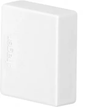 Hager LF2002069016 galinė dangtelis, traffic white, 60x20 mm trunking