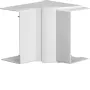 HAGER reguliuojamas vidinis kampas LFF6011049016, skirtas LF/LFF/LFH 60x110 kabelių kanalams, PVC, baltas