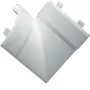 Hager EK4004059016 plokščiasis kampas 40x40mm PVC kanalui, eismo baltos spalvos RAL 9016