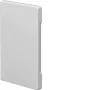 Hager BR8513069016 galinis dangtelis, dengiantis nupjautus kraštus, traffic white, 130x60 mm kanalui