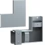 Hager FWK-Plus plokščiasis kampas 60x100 mm, karštai cinkuotas plienas, skirtas priešgaisrinėms kabelių lovelėms FWKP601005VERZ