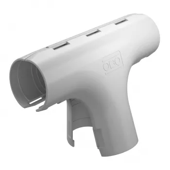 OBO Bettermann Quick-Pipe T-Connector 3000 TMS M32 šviesiai pilkos spalvos (2153845)