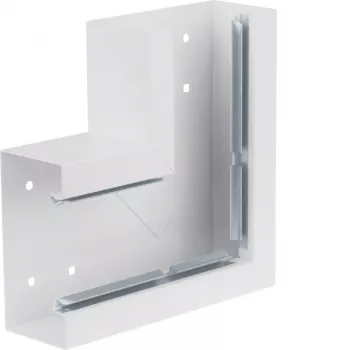 Hager BRS6513059016 plokščiasis kampas 130mm pločio, 65mm aukščio, baltas