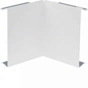 HAGER BRS0802I9016 vidinis kampo dangtelis, lakštinis plienas, eismo baltos spalvos RAL 9016, 80x20 mm BR kabelių kanalui