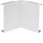 HAGER BRS0802I9016 vidinis kampo dangtelis, lakštinis plienas, eismo baltos spalvos RAL 9016, 80x20 mm BR kabelių kanalui