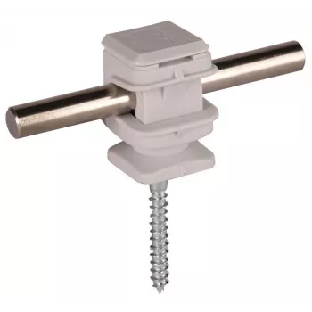 DEHN 204006 Laidininko laikiklis 8 mm apvaliam laidininkui, pilkas