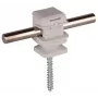 DEHN 204006 Laidininko laikiklis 8 mm apvaliam laidininkui, pilkas