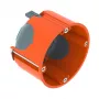 OBO Bettermann 2003806 hermetiška ertminės sienos montažinė dėžutė, Ø68 mm, gylis 47 mm, polipropilenas, oranžinė, 25 vnt.