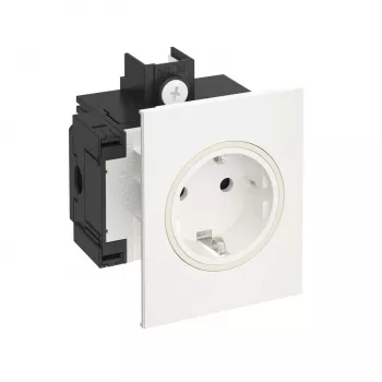 OBO BETTERMANN Rehau Signa IN 1 lizdo Schuko elektros lizdas, grynas baltas (6121004)
