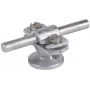 DEHN 275110 Laidininko laikiklis su apsaugine apykakle apvaliems laidininkams 8-10 mm, šviesiai pilkos spalvos