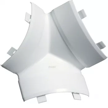 HAGER EK4004089016 T formos atšaka eismo baltos spalvos RAL 9016 40x40 mm kabelių kanalui