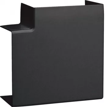 Hager LFF6011059011 Plokščiasis kampas su pjūvio uždengimu, grafito juodumo, 60x110 mm kanalams