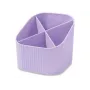 HAN X-LOOP rašiklių laikiklis, pastelinės violetinės spalvos, plastikinis, 4 skyriai, 11,1 x 11,1 x 10,5 cm (17238-887D)