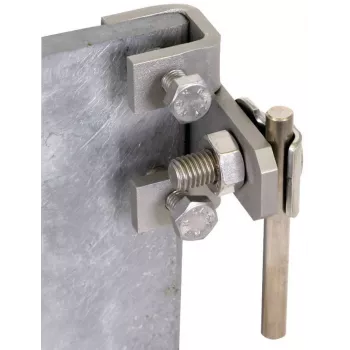 DEHNclip 372219 horizontali įžeminimo ir potencialų išlyginimo spaustukė iš nerūdijančio plieno apvaliems 8–10 mm ir plokštiems 30x3,5 mm laidininkams