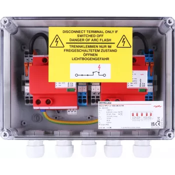DEHN Generator Connection Box IP65, 2 MPPT, 2 eilutės per MPPT, 1000 V DC (900976)