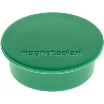 Magnetoplan Discofix apvalus magnetas žalias, pilnojo šerdies feritas, 2,2 kg, 10 vnt. pakelis, 1662005