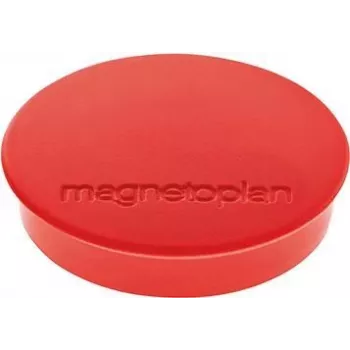 Magnetoplan Discofix apvalus magnetas Standard, raudonas, ferito kietasis branduolys, 0,7 kg laikymo jėga (1664206)
