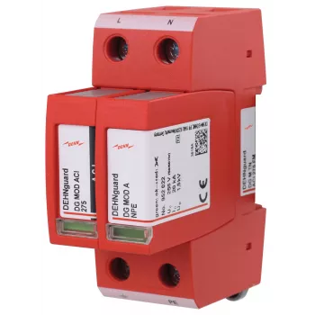 DEHN DEHNguard M TN ACI 275 FM 2 polių 275V viršįtampių ribotuvas su nuotoliniu signalu 952220