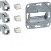 Hager Teha GMKSRJ45C6A3 Cat.6A ekranuotas RJ45 jungties modulis
