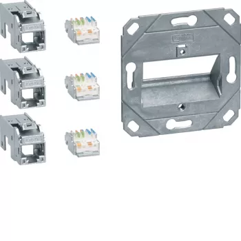 Hager Teha GMKSRJ45C6A3 Cat.6A ekranuotas RJ45 jungties modulis