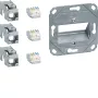 Hager Teha GMKSRJ45C6A3 Cat.6A ekranuotas RJ45 jungties modulis