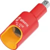 Wera 781 B/A VDE izoliuotas adapteris, 3/8 colio kvadratinė pavara į 1/4 colio šešiakampį, mechaninis fiksavimas 05024692001