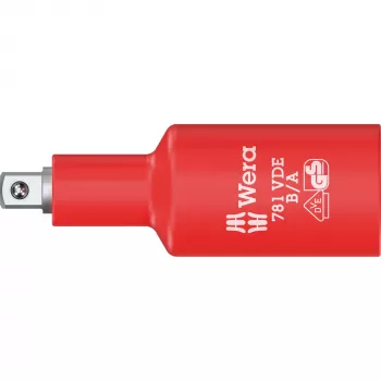 Wera 781 B/A VDE izoliuotas adapteris, 3/8 colio kvadratinė pavara į 1/4 colio šešiakampį, mechaninis fiksavimas 05024692001