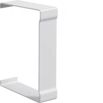 Hager BR6510079016 pjūvio dangtelis 68x100 mm kanalui, 80 mm viršutinei daliai, traffic white RAL 9016