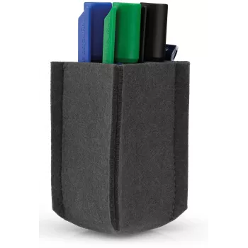 magnetoplan magnetoTray mažas rašiklių laikiklis, pilkos spalvos veltinis, 100% perdirbtas PET, magnetinis 1227601