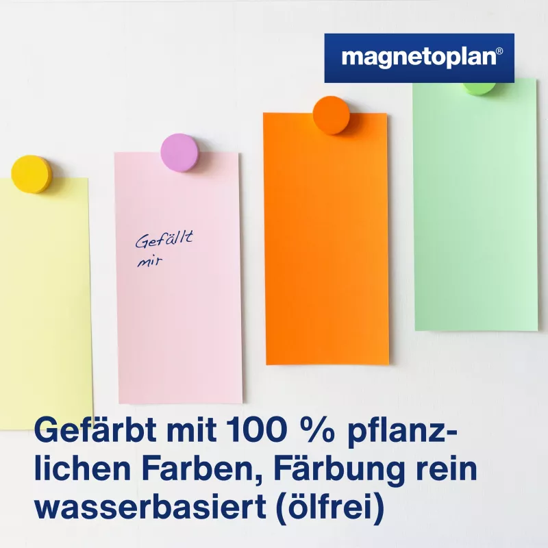 MAGNETOPLAN HOLTZ komunikacinės kortelės stačiakampės 200 x 100 mm, įvairių spalvų (rožinė, žalia, geltona, balta, mėlyna, oranžinė) - 250 kortelių 112501510