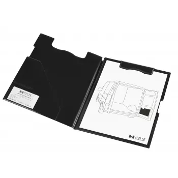 MAGNETOPLAN HOLTZ magnetoplan magnetinė rašymo lenta su segtuku, juoda, su magnetiniu užlenkiamu mechanizmu, tvirtinama prie magnetinių paviršių – 1 vnt. (1131612)