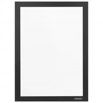 magnetoplan magnetofix informacinis rėmelis DIN A4, juodas, atidaromas, dvipusis, savaiminio klijavimo 1131912